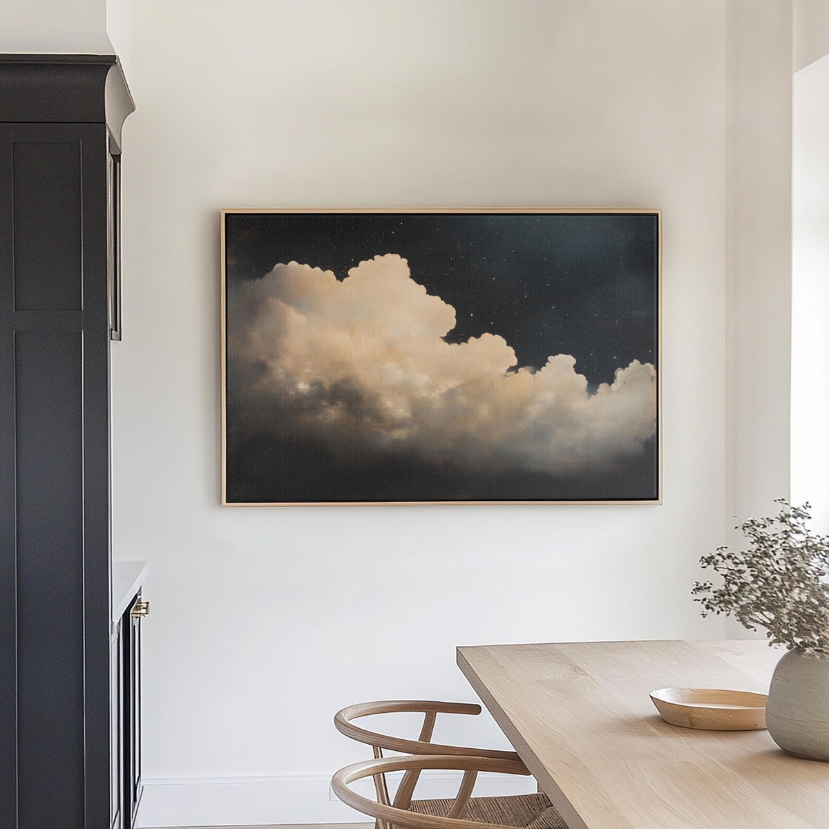 Vintage Starry Cloud Canvas Art Print
