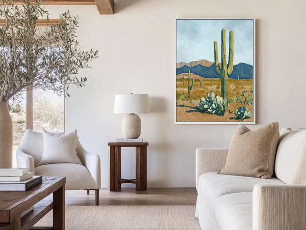 Serene Desert Landscape - Canvas Art