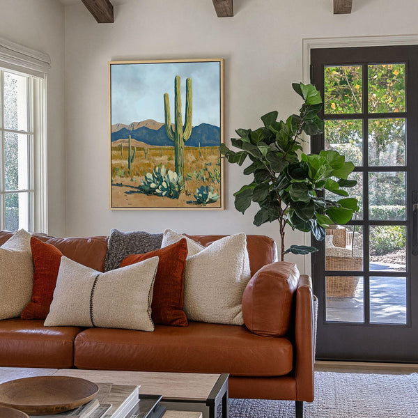 Serene Desert Landscape - Canvas Art
