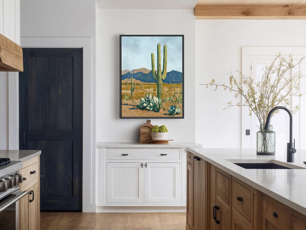 Serene Desert Landscape - Canvas Art