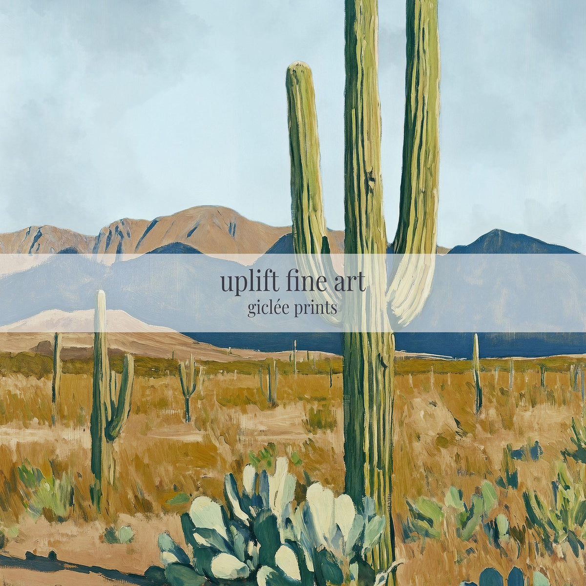 Serene Desert Landscape - Canvas Art