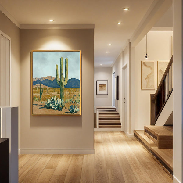 Serene Desert Landscape - Canvas Art
