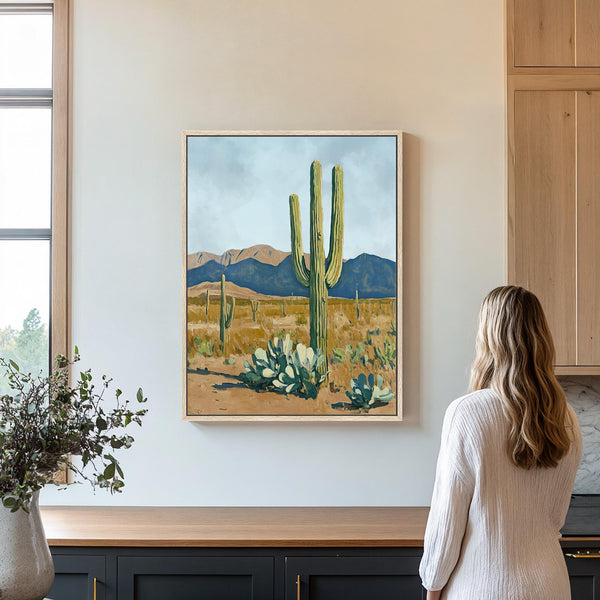 Serene Desert Landscape - Canvas Art