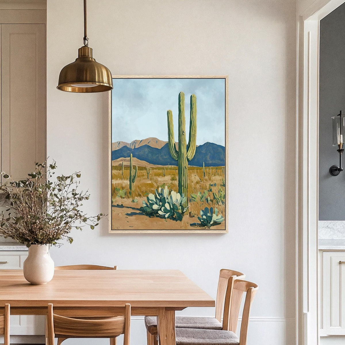 Serene Desert Landscape - Canvas Art