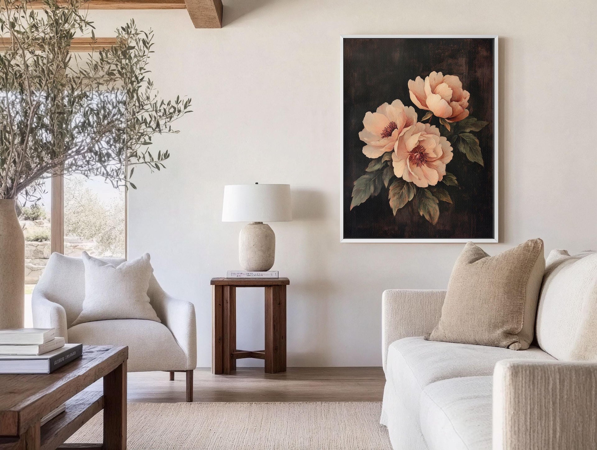 Vintage Peony Moody Art Upliftfineart