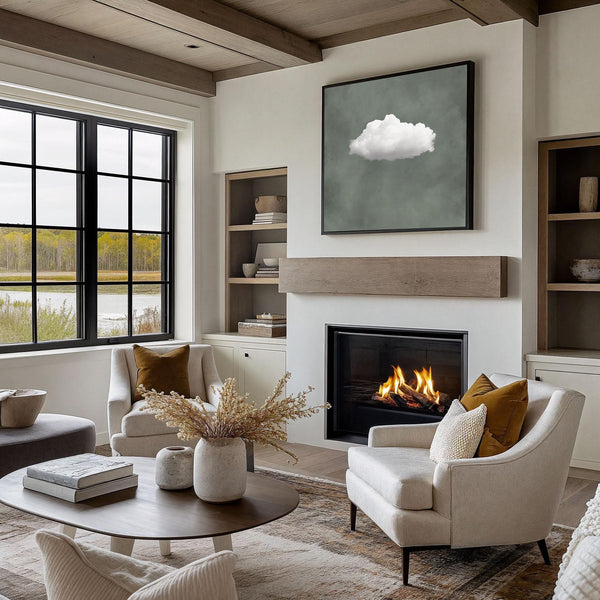 Sage Green Cloud Wall Art