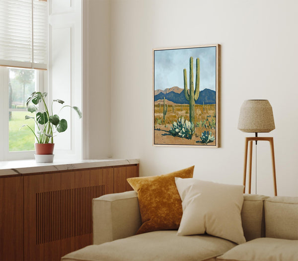 Serene Desert Landscape - Canvas Art