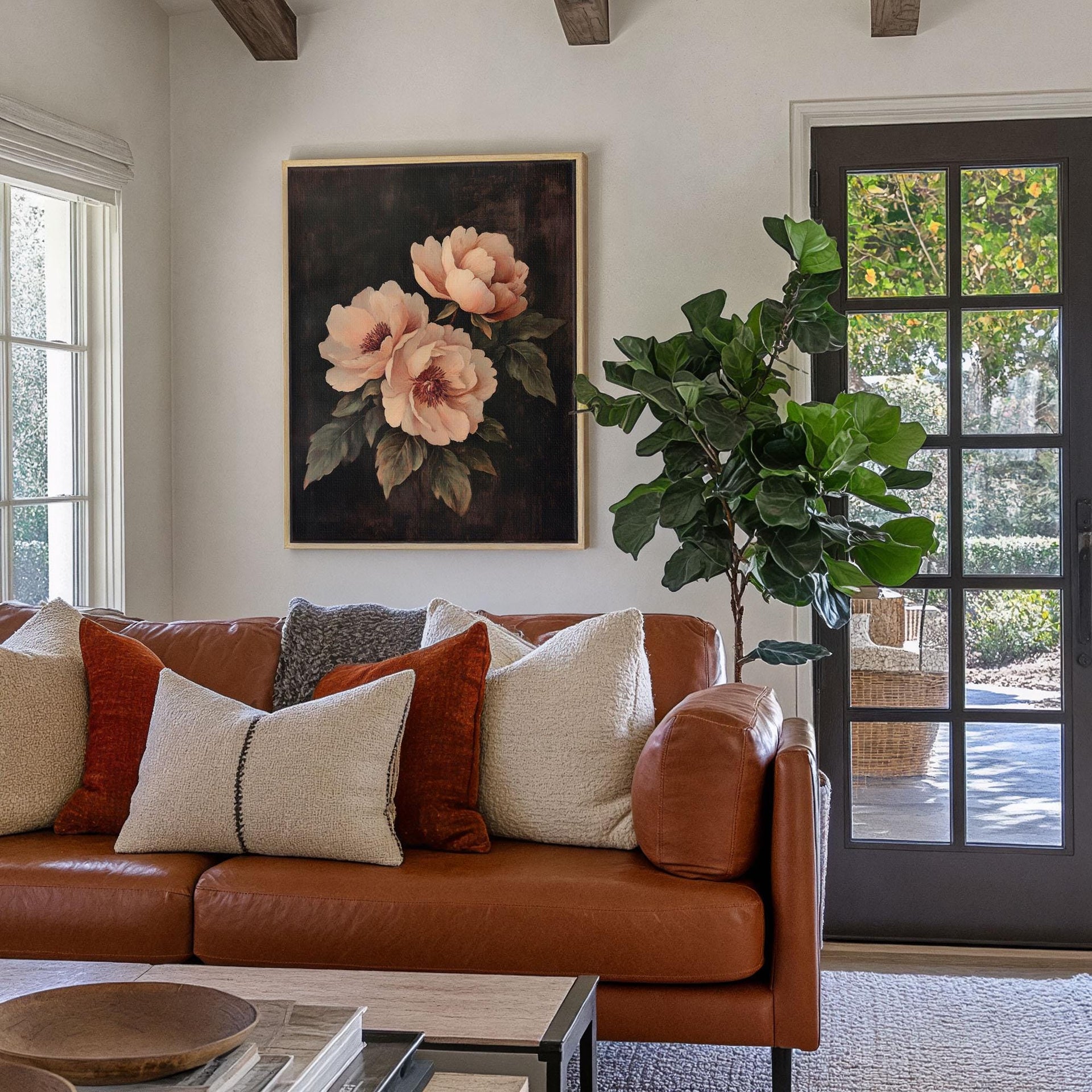 Vintage Peony Moody Art Upliftfineart