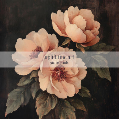 Vintage Peony Moody Art
