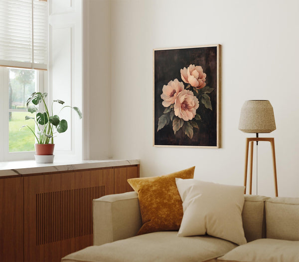 Vintage Peony Moody Art Upliftfineart