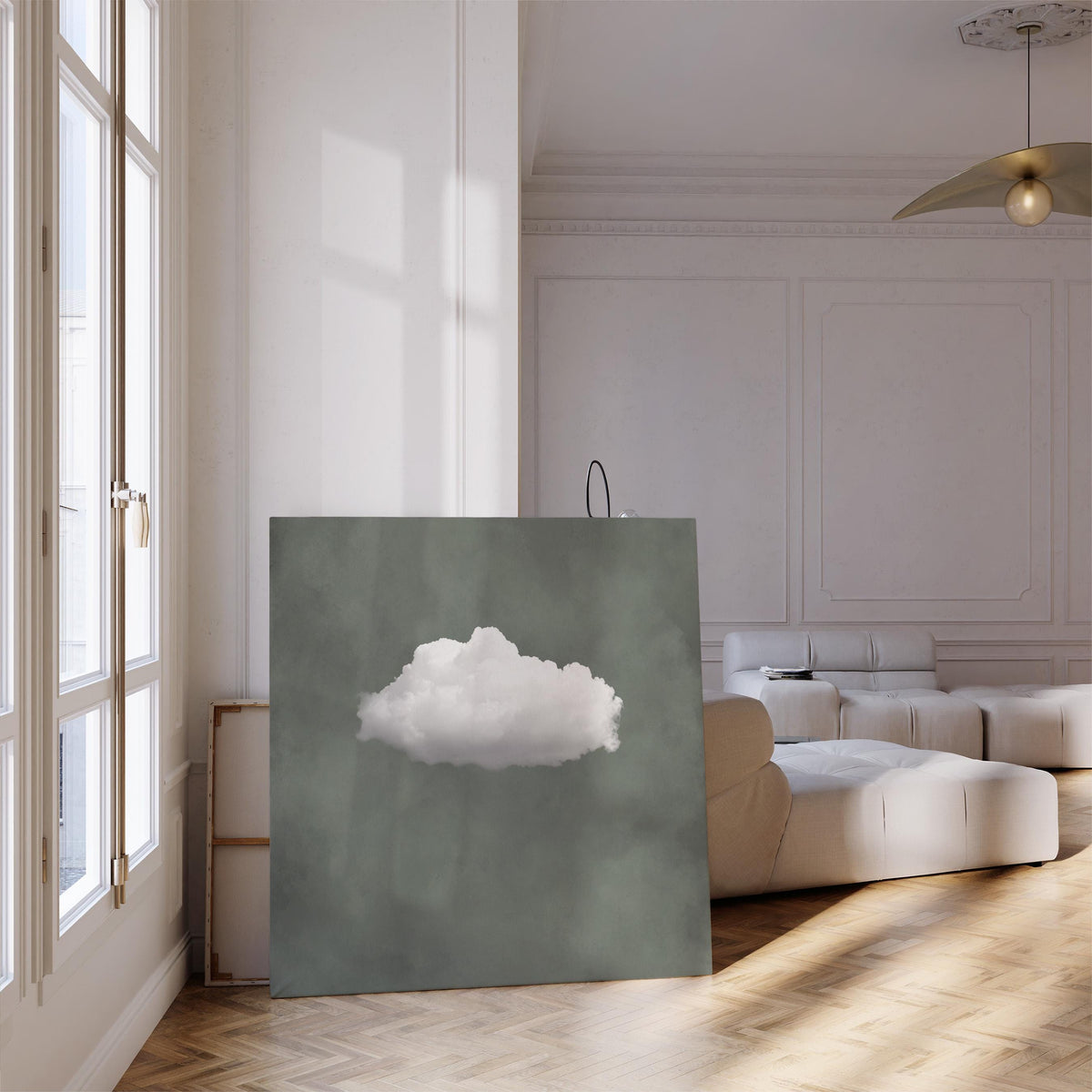 Sage Green Cloud Wall Art