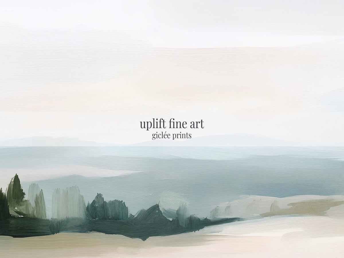 Misty Mountain Landscape Canvas Art