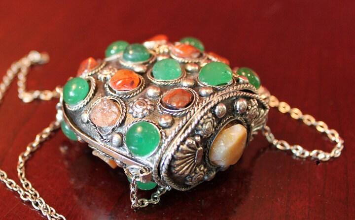 Hand Made Kuchi Tribal Purse or Pendant Pouch. May Serve as Jewelry.