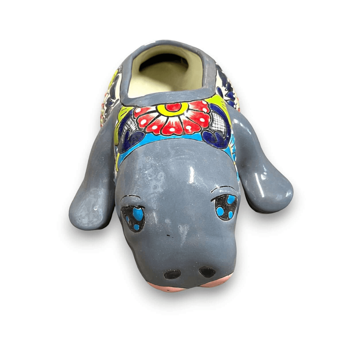 Mexican Handmade Seal Planter | Colorful Talavera Seal