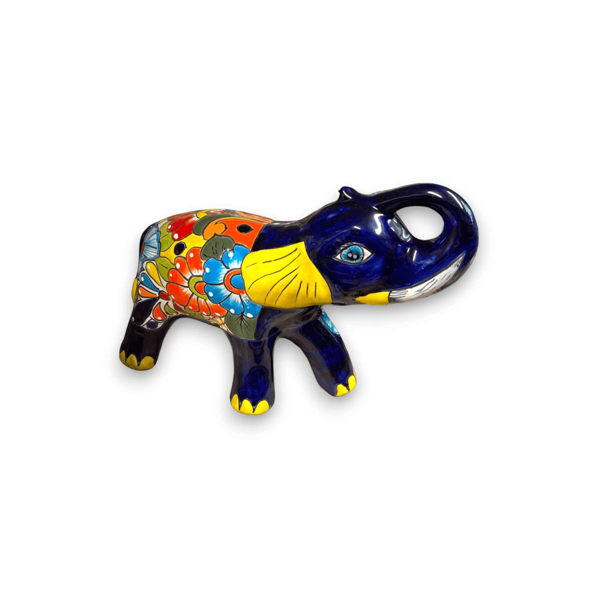 Medium Talavera Elephant Coin Bank | Handmade Piggy Bank