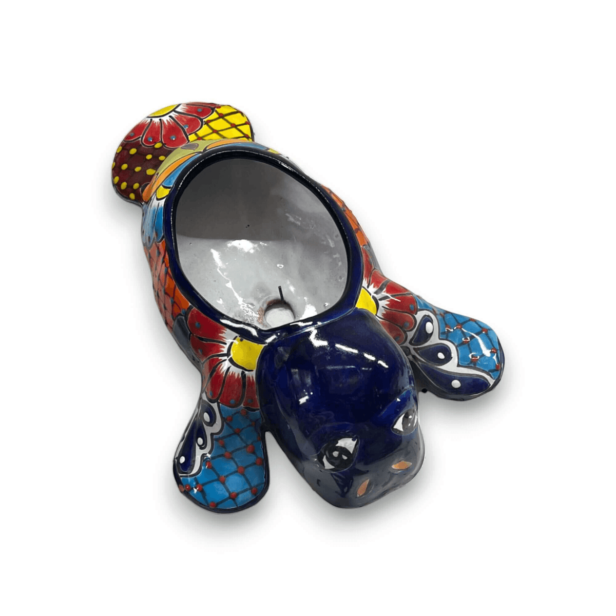 Mexican Handmade Seal Planter | Colorful Talavera Seal