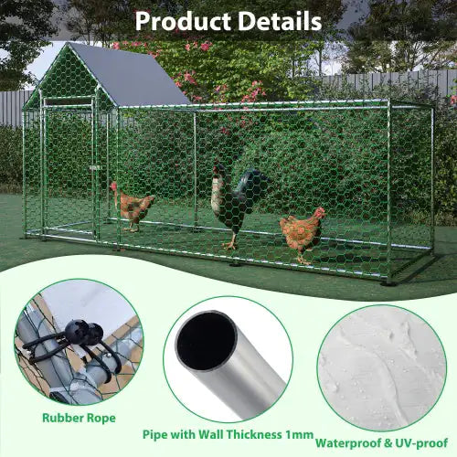 Poultry Habitat Cage With Lid For Chicken Coop Ameraeon