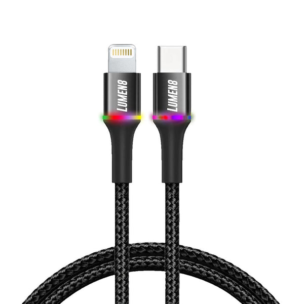 6ft RGB Braided Lightning to Type-C Cable PLED49