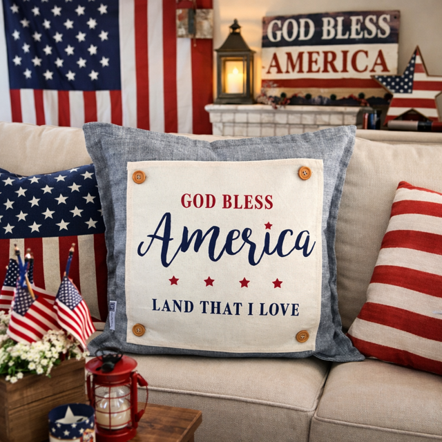 NEW! SPRING/SUMMER/FALL BUNDLE:  3 seasons +Square Gray pillow: JESUS TOMB, AMERICA 1776, MEET IN PUMPKIN PATCH