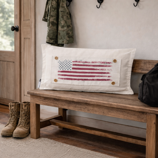 NEW! RECTANGLE SPRING/SUMMER/FALL BUNDLE:  3 seasons + BOHO REC. pillow: SPRING BIKE, OLD GLORY, GATHER TOGETHER