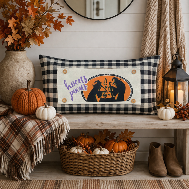 PANEL ONLY: RECTANGLE Halloween October Fall Autumn Hocus Pocus Cauldron Spell Party Cackle; WITCHES BREW