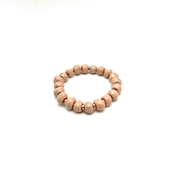 Simple Ceramic Bracelet- Rose Gold