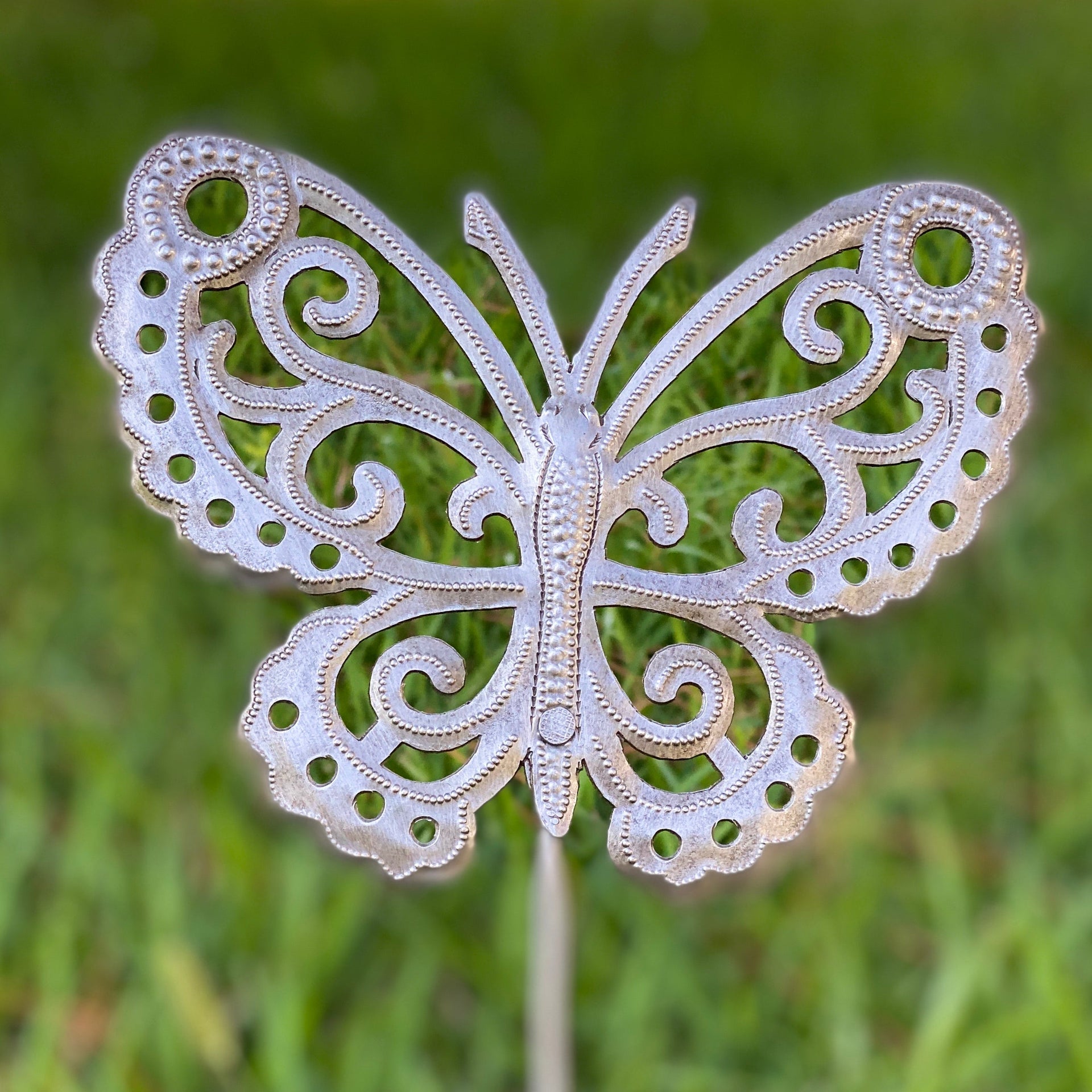 Steel Drum Garden Stake