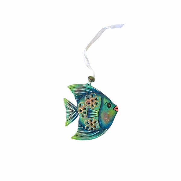 Turquoise Fish Ornament