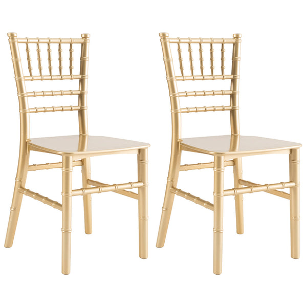 JOON 2 Pack Kids Tiffany Chiavari Chairs, 25x13x14.5 Inches