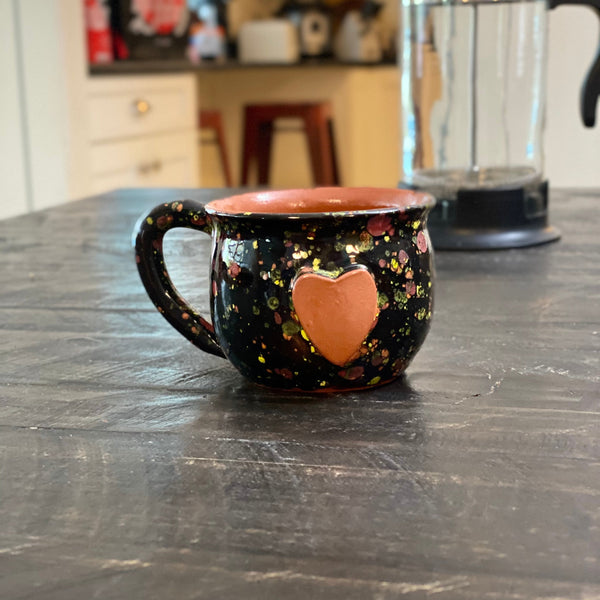 Calliope Heart Mug - Black Explosion