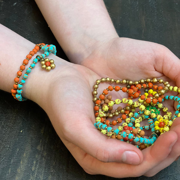 Ceramic Daisy Bracelet