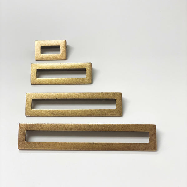 Linea Aged Brass Drawer Pulls