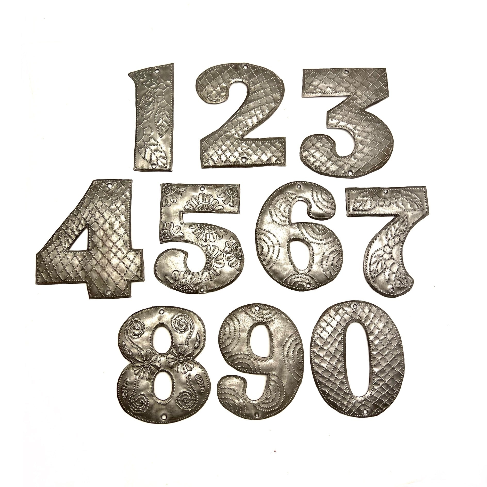 Steel Drum Metal Numbers
