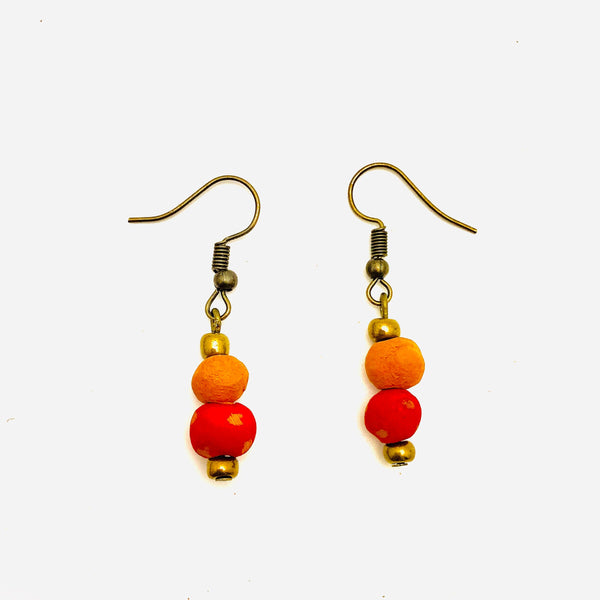 Antiqued Aromatherapy Earrings