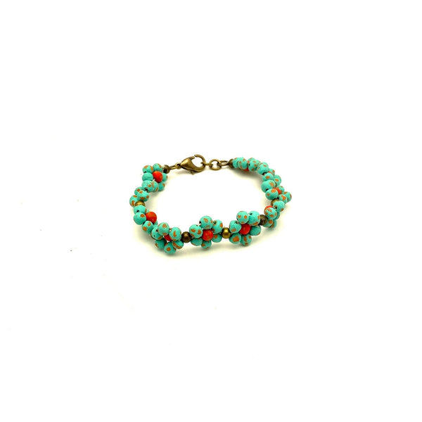 Ceramic Daisy Chain Bracelet