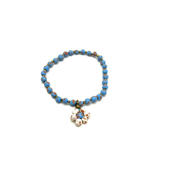 Ceramic Daisy Bracelet