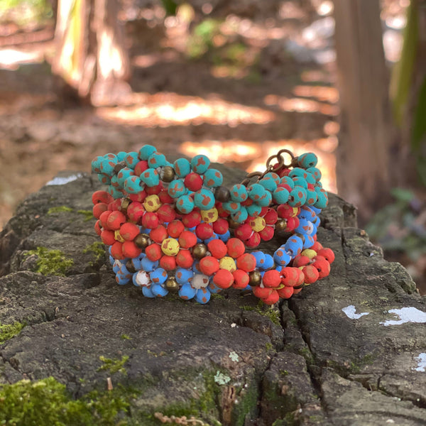 Ceramic Daisy Chain Bracelet