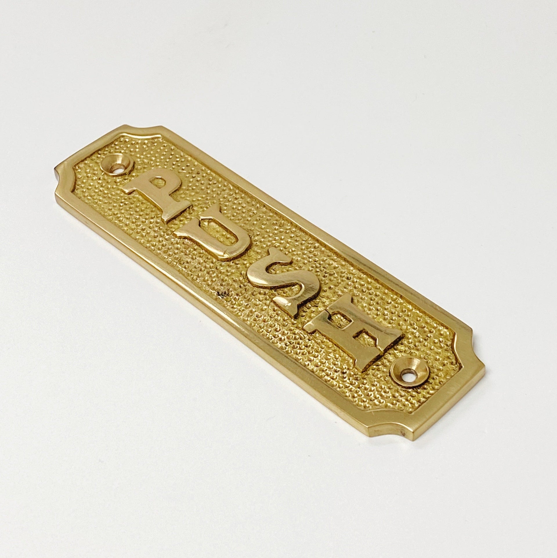 Brass Door Sign 
