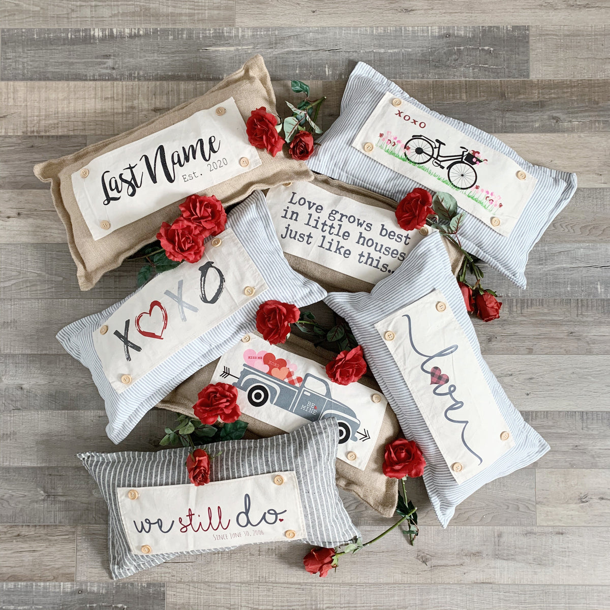 PANEL ONLY:  RECTANGLE 
Holiday Panel: Valentines, Winter, Love, Hugs, Kisses, Passion, Red, Wife Husband, Boyfriend, Girlfriend, Spouse, Kids, Vintage, Farmhouse, Heart; XOXO