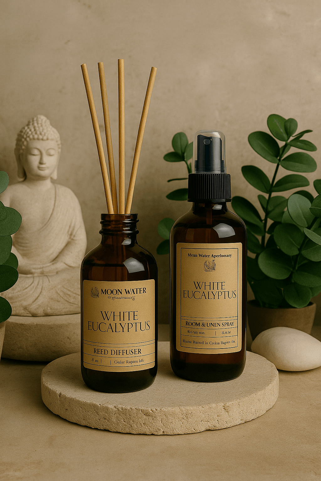 White Eucalyptus -  ROOM & LINEN SPRAY, Fresh Clean Aromatherapy Scent -- by Moon Water Apothecary!