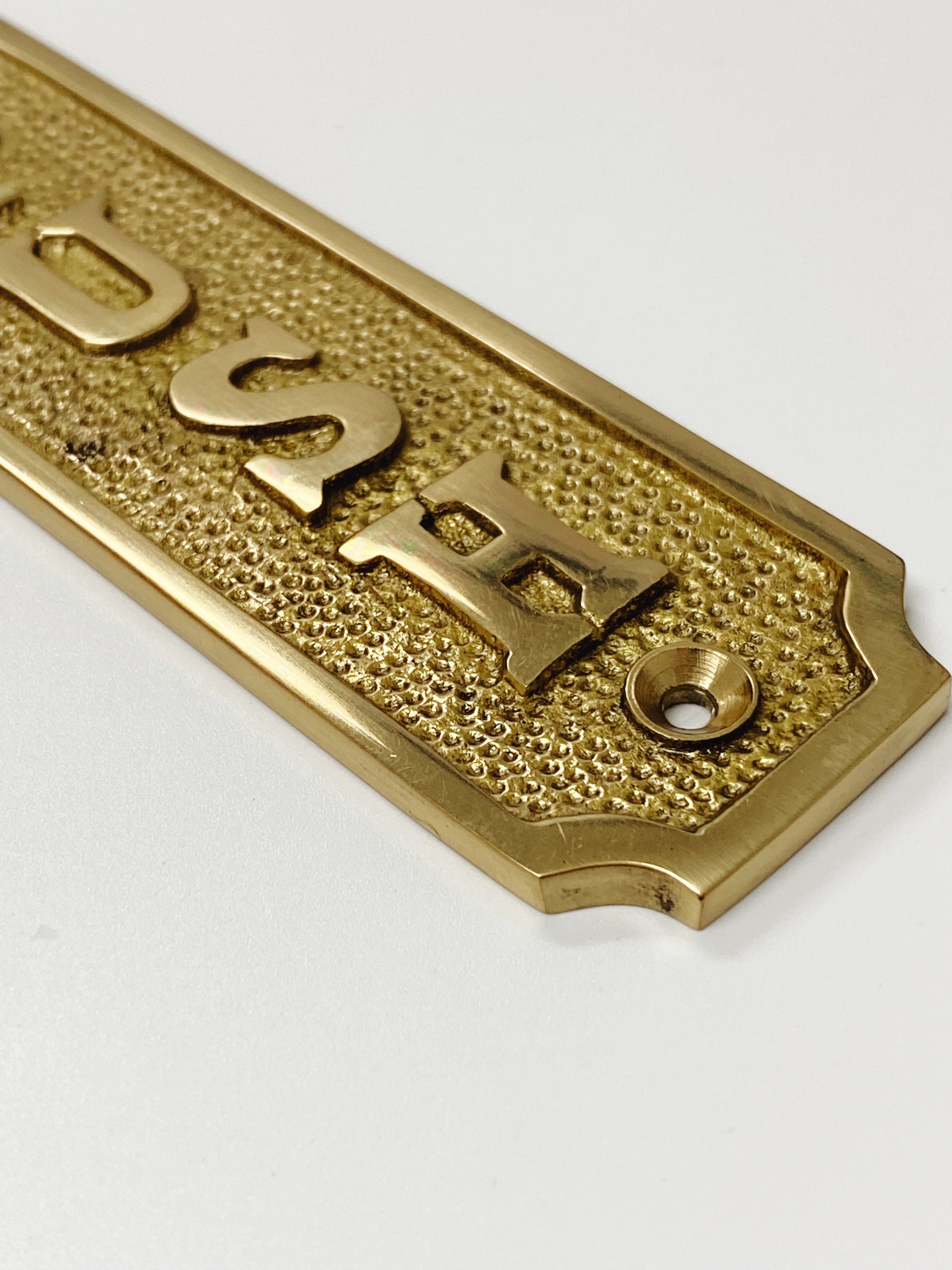 Brass Door Sign 