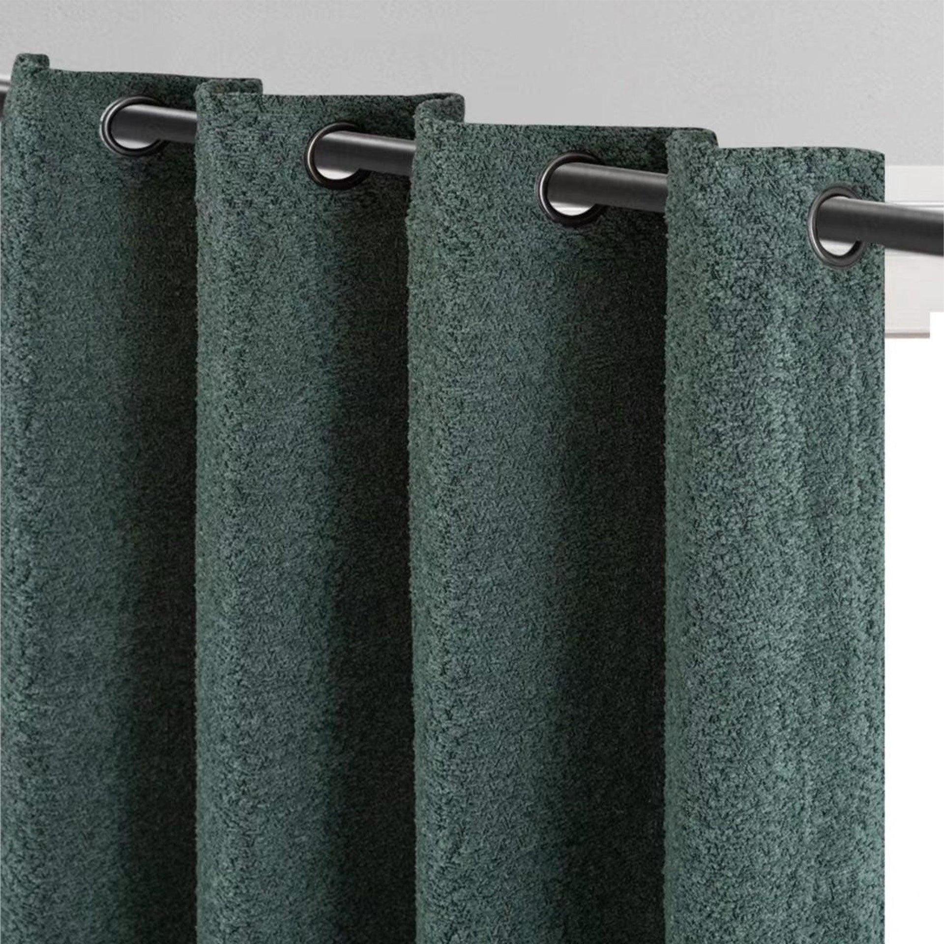 Boucle Textured Grommet Window Curtain Panel, 54x84 Inches