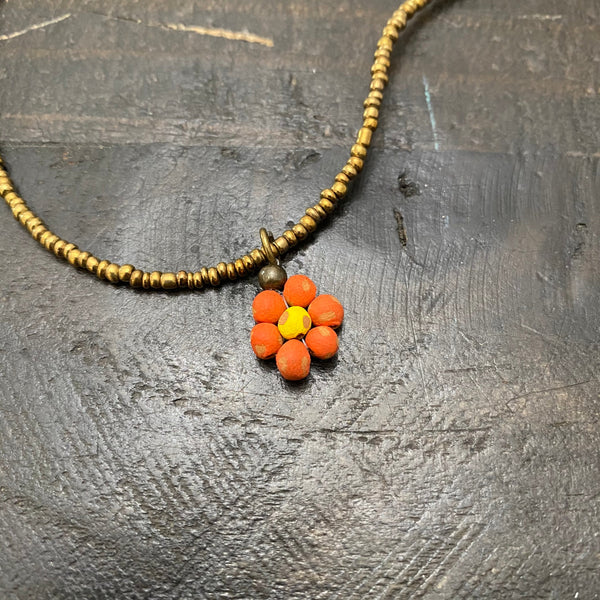 Ceramic Daisy Necklace