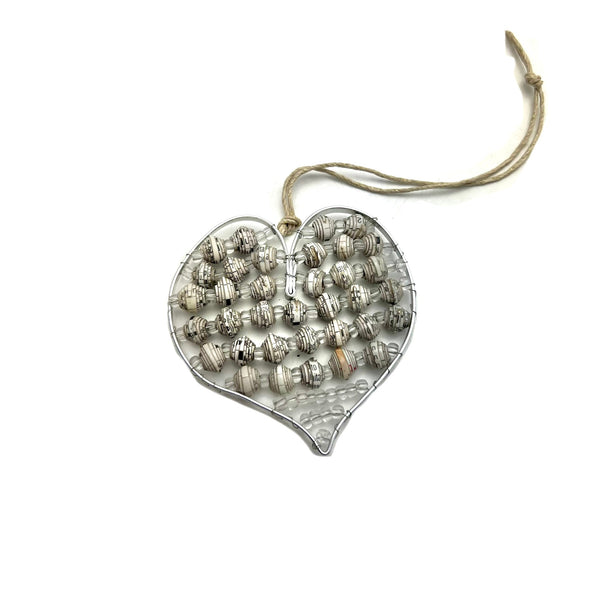 Paper Wire Heart Ornament
