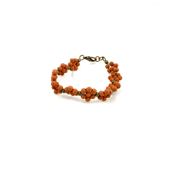 Ceramic Daisy Chain Bracelet