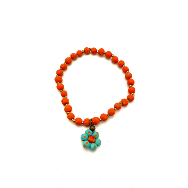 Ceramic Daisy Bracelet