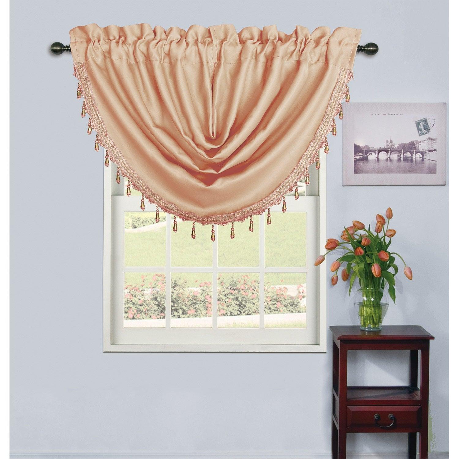 Rosario Rod Pocket Room Darkening Window Panel and Valance Treatments, All Sold Separately
