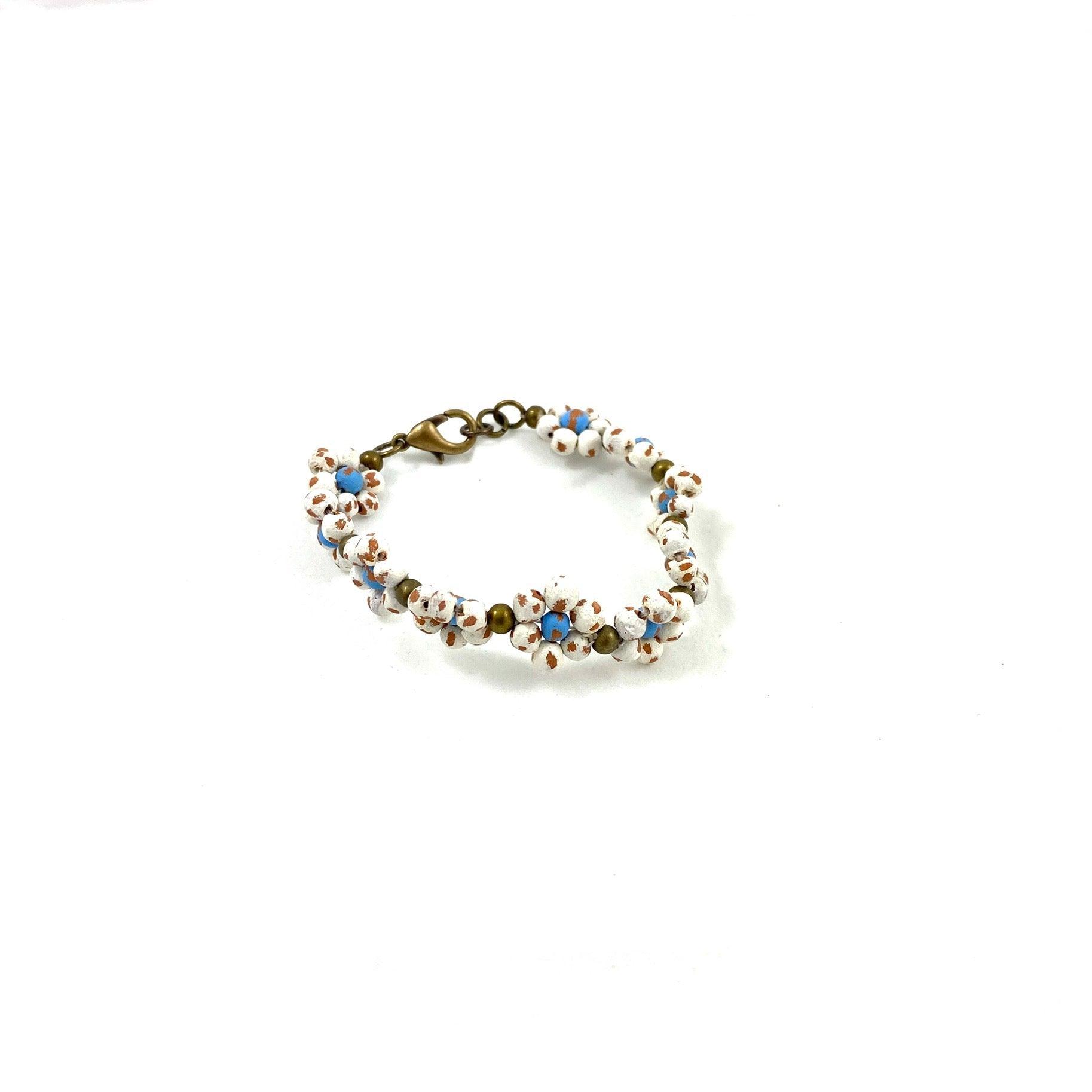 Ceramic Daisy Chain Bracelet