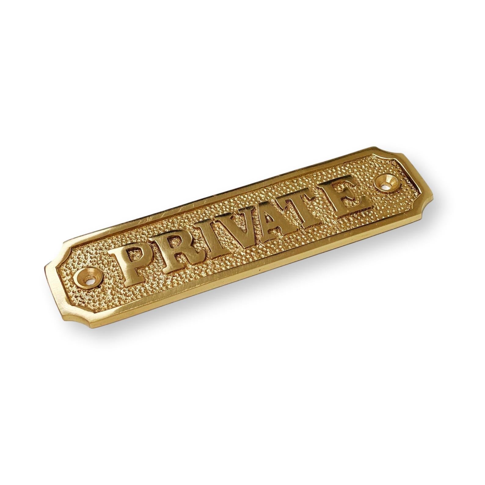 Brass Door Sign 