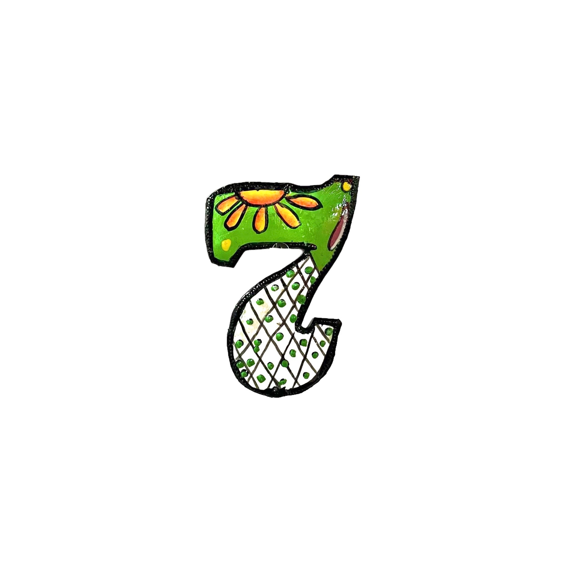 Painted Numbers - Green